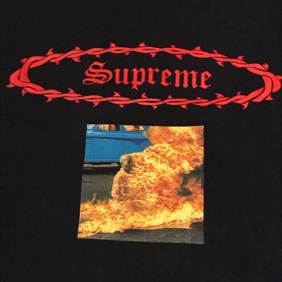 supreme burning man tee